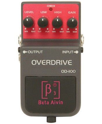 BETA AIVIN OD-100 OVERDRIVE GUITAR EFFECTS PEDAL